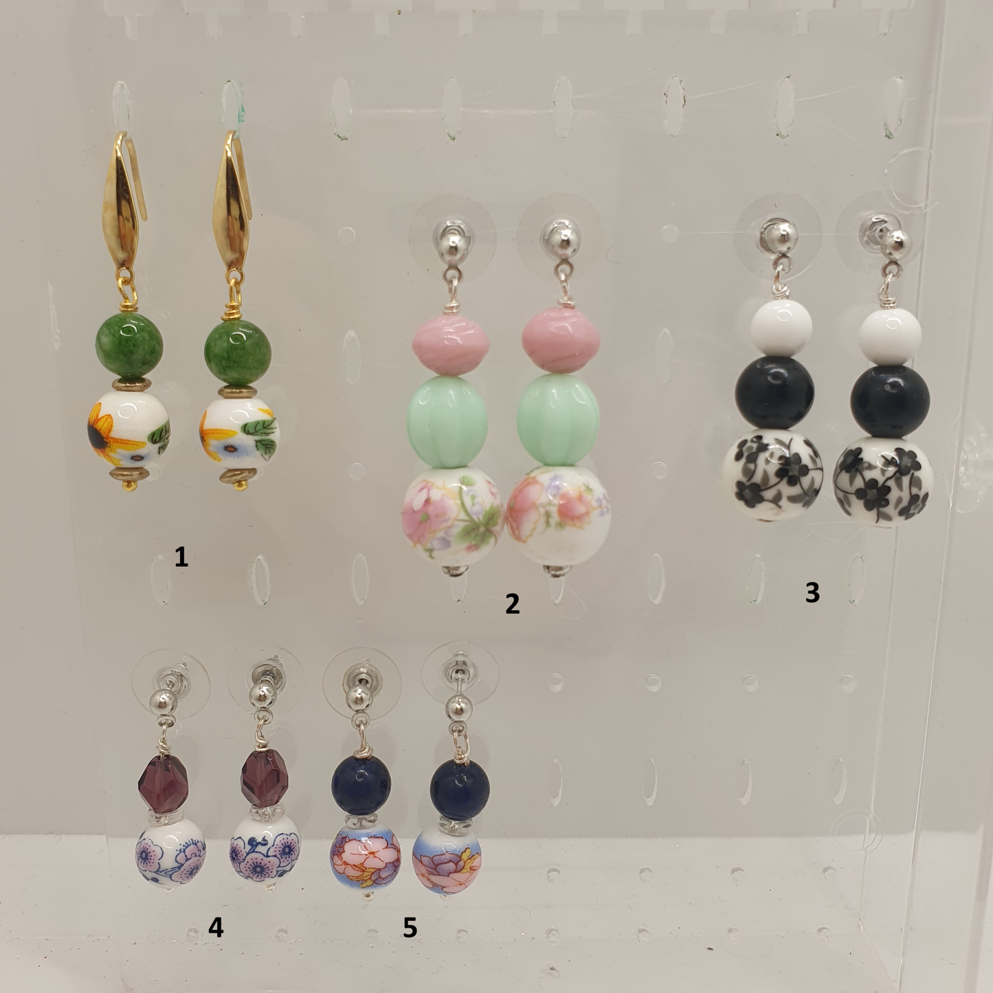 Boucles d'oreilles - Collection Fleurs