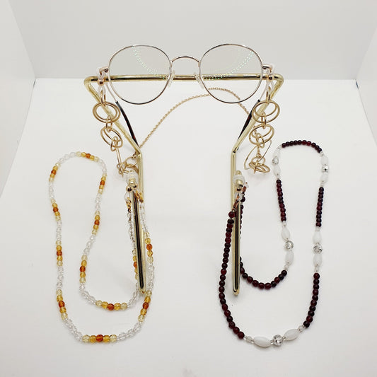 Bijou de lunettes Cassis - Atelier 9viescom9 - Chaine de lunettes upcyclée et écoresponsable