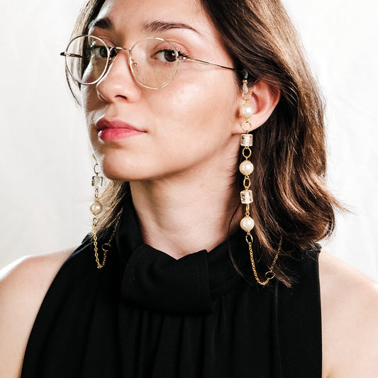 Bijou de lunettes Deauville - Atelier 9viescom9 - Chaine de lunettes upcyclée et écoresponsable