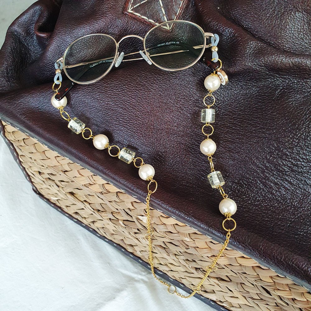 Bijou de lunettes Deauville - Atelier 9viescom9 - Chaine de lunettes upcyclée et écoresponsable