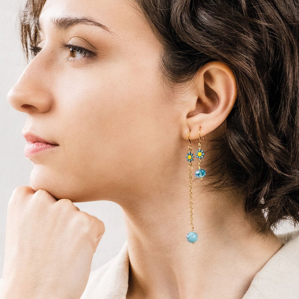 Boucles d'oreilles Pâquerettes
