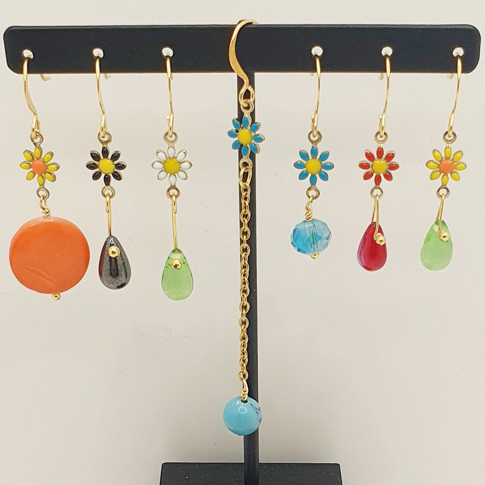 Boucles d'oreilles Pâquerettes