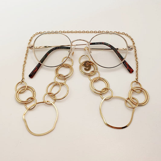 Bijou de lunettes Saint Tropez - Atelier 9viescom9 - Chaine de lunettes upcyclée et écoresponsable